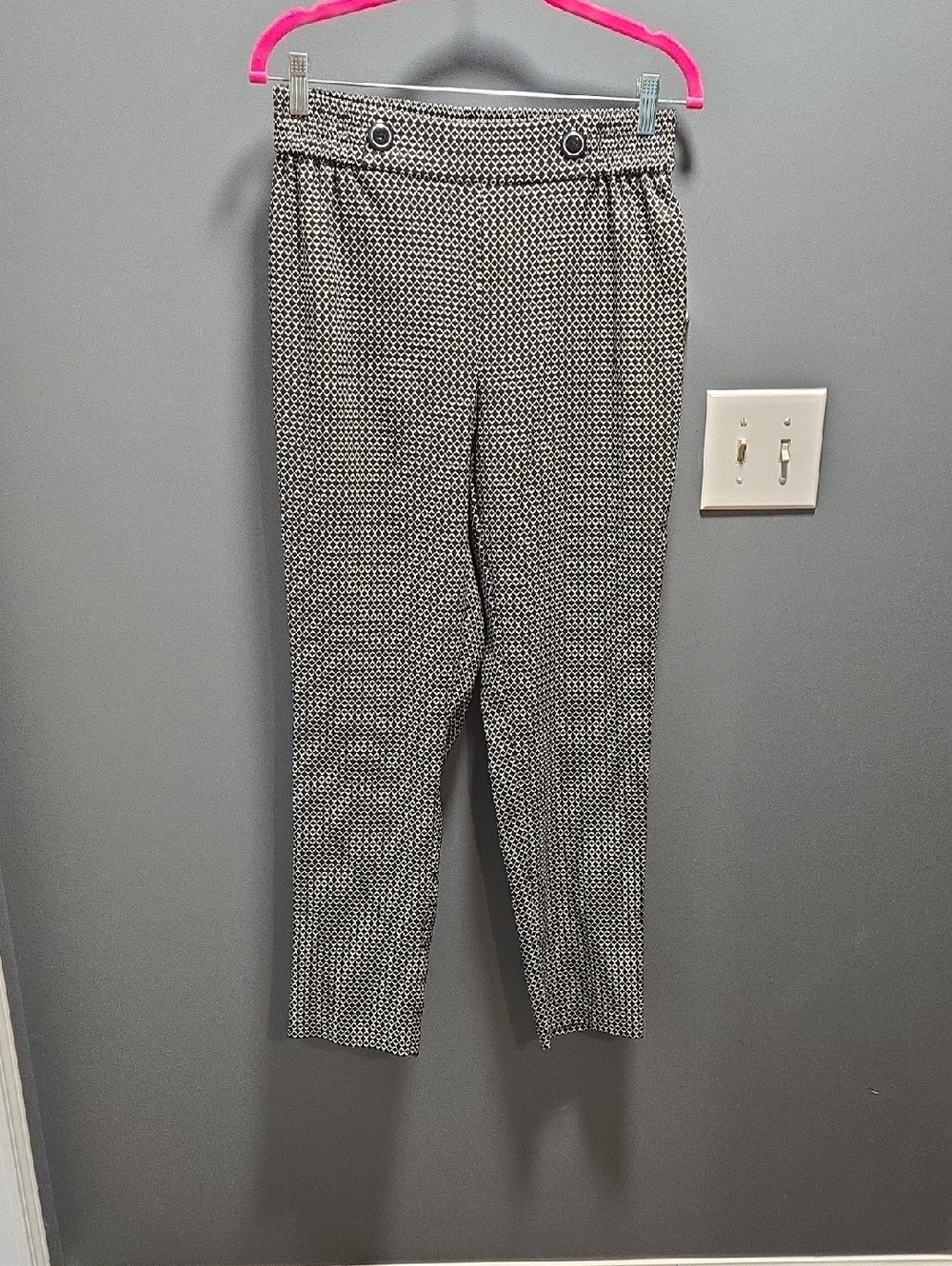Ophelia Roe Geometric Pull-On Pants